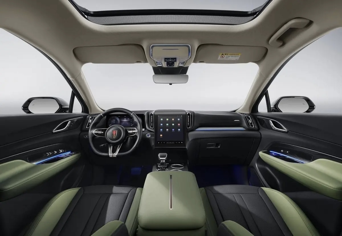 Hongqi HS3 interior atara review 