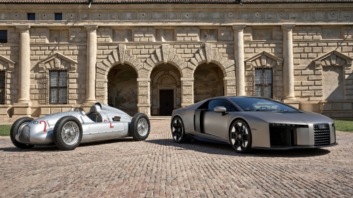 Audi Nuvolari направи италианския си дебют в родния град на легендарния пилот