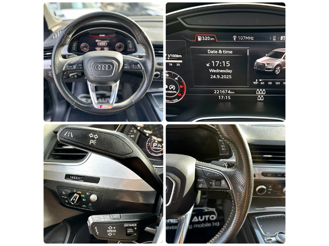 Audi Q7 3.0TDI 272 S LINE PANO DISTRONIC LANE ASSIST 6+ 1 - автомобили, коли, обяви за нови и употребявани 13
