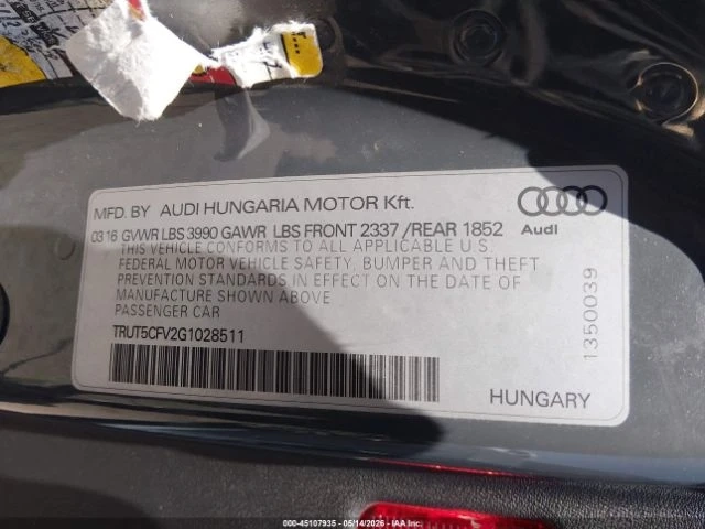 Audi Tt TURBO* AWD* КАБРИО* ЛИЗИНГ - автомобили, коли, обяви за нови и употребявани 8