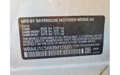 BMW 430 2.0L 4 Rear-wheel drive - автомобили, коли, обяви за нови и употребявани 13