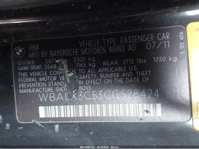 BMW 650I 4.4L V-8 DI, DOHC, VVT, TURBO, 400HP Rear Wheel Drive - автомобили, коли, обяви за нови и употребявани 8