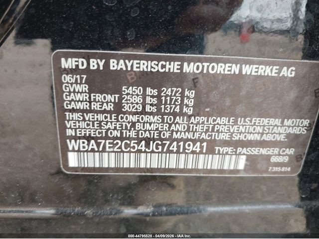 BMW 740I 3.0L I-6 DI, DOHC, VVT, TURBO, 320HP Rear Wheel Drive - автомобили, коли, обяви за нови и употребявани 8