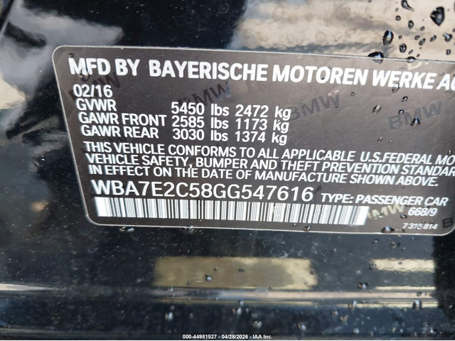 BMW 740I 3.0L I-6 DI, DOHC, VVT, TURBO, 320HP Rear Wheel Drive - автомобили, коли, обяви за нови и употребявани 8
