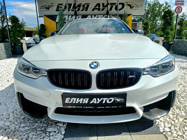 BMW M4 КАБРИО TOP FULL ЧЕРВЕНА КОЖА ЛИЗИНГ 100% - автомобили, коли, обяви за нови и употребявани 2