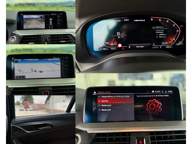 BMW X3 M40D x-Drive/Digital/8ск/Ambient/Собствен лизинг - автомобили, коли, обяви за нови и употребявани 13