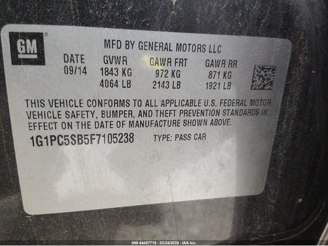 Chevrolet Cruze 1.4L I-4 DOHC, VVT, TURBO, 138HP Front Wheel Drive - автомобили, коли, обяви за нови и употребявани 8