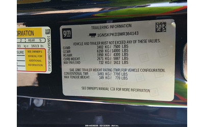 Chevrolet Tahoe 5.3L V-8 DI, VVT, 355HP 4X4 Drive - автомобили, коли, обяви за нови и употребявани 8