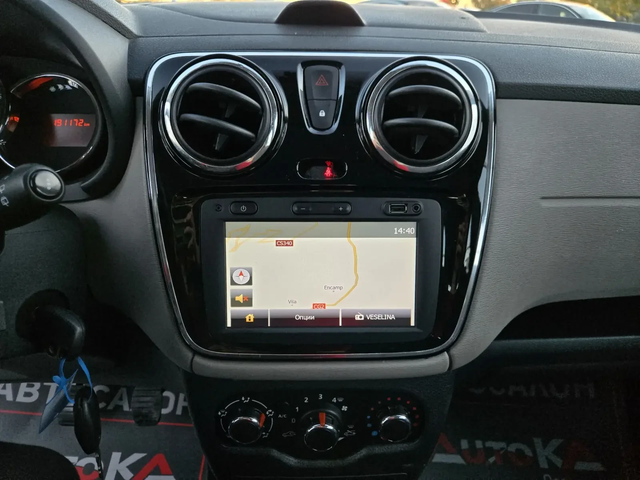 Dacia Lodgy 1.6i-85kc= 7МЕСТА= ГАЗ= НАВИ= PRESTIGE= 191.000km - автомобили, коли, обяви за нови и употребявани 15