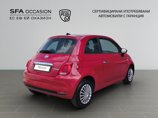 Fiat 500 1.0 Hybrid 70hp BVM6 E6 - автомобили, коли, обяви за нови и употребявани 4