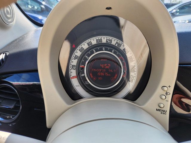 Fiat 500 CABRIO 1.4i-100к.с- EURO 5b -КЛИМАТИК-ШВЕЙЦАРИЯ - автомобили, коли, обяви за нови и употребявани 8