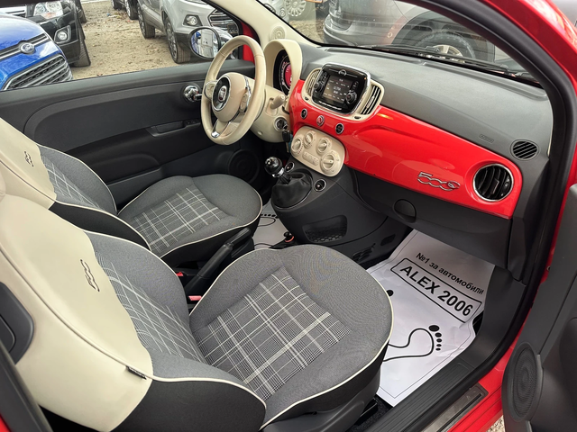 Fiat 500 Cabrio Facelift 1.2i - автомобили, коли, обяви за нови и употребявани 5