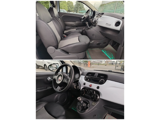 Fiat 500 1.2i-70к.с/КЛИМАТИК/RECARO!!! - автомобили, коли, обяви за нови и употребявани 8
