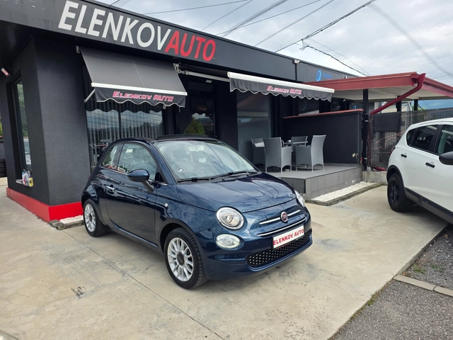 Fiat 500 CABRIO 70882km 2019г 1.2I-69к.с- EURO 6-ДАНИЯ - автомобили, коли, обяви за нови и употребявани 0