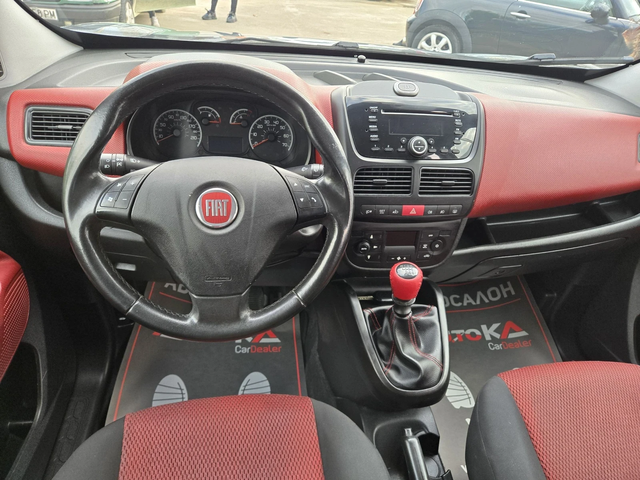 Fiat Doblo 1.4i-120kc= ЗАВОДСКИ МЕТАН= 6СК= КЛИМАТРОНИК - автомобили, коли, обяви за нови и употребявани 10