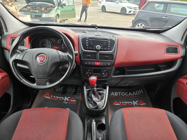 Fiat Doblo 1.4i-120kc= ЗАВОДСКИ МЕТАН= 6СК= КЛИМАТРОНИК - автомобили, коли, обяви за нови и употребявани 11
