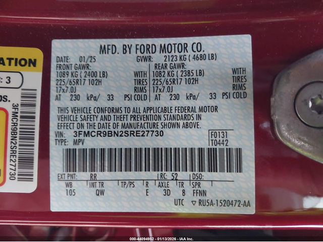 Ford BRONCO SPORT 1.5L I-3 DI, DOHC, VVT, TURBO, 181HP 4X4 Drive - автомобили, коли, обяви за нови и употребявани 8