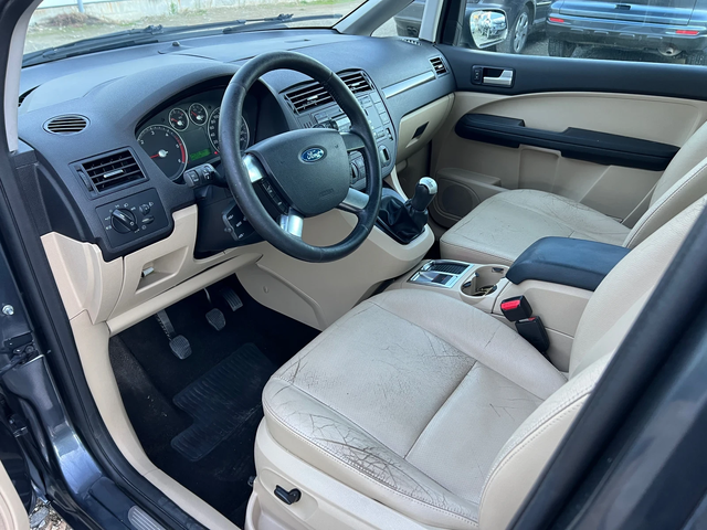 Ford C-max Ghia 1.8TDCI-115к.с/ Кожа/ Подгряване/ Автопилот - автомобили, коли, обяви за нови и употребявани 10