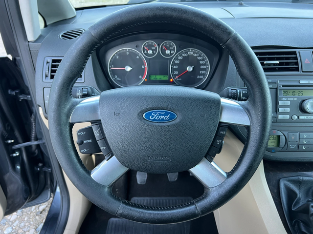 Ford C-max Ghia 1.8TDCI-115к.с/ Кожа/ Подгряване/ Автопилот - автомобили, коли, обяви за нови и употребявани 13