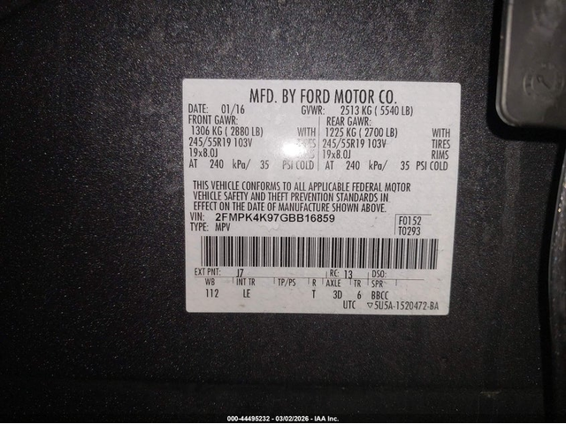 Ford Edge 2.0L I-4 DI, DOHC, VVT, TURBO, 245HP All Wheel Drive - автомобили, коли, обяви за нови и употребявани 8