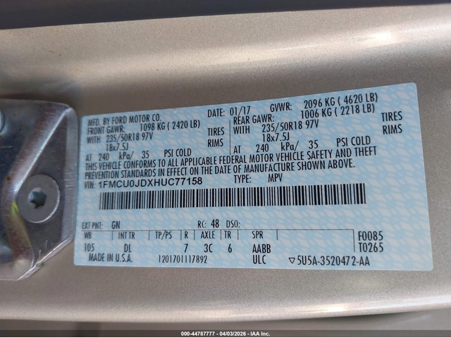 Ford Escape 1.5L I-4 DI, DOHC, VVT, TURBO, 179HP Front Wheel Drive - автомобили, коли, обяви за нови и употребявани 8