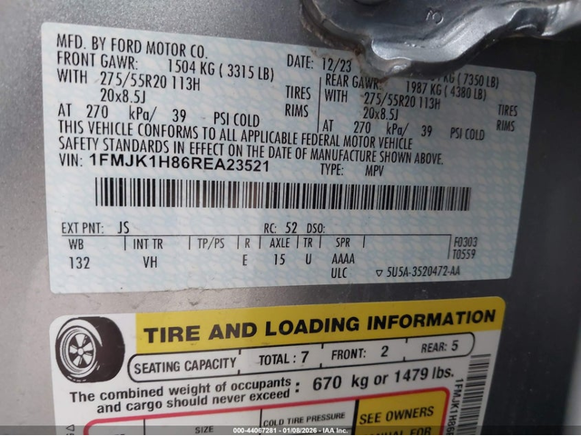 Ford Expedition 3.5L V-6 DI, DOHC, VVT, TURBO, 380HP 4X2 Drive - автомобили, коли, обяви за нови и употребявани 8