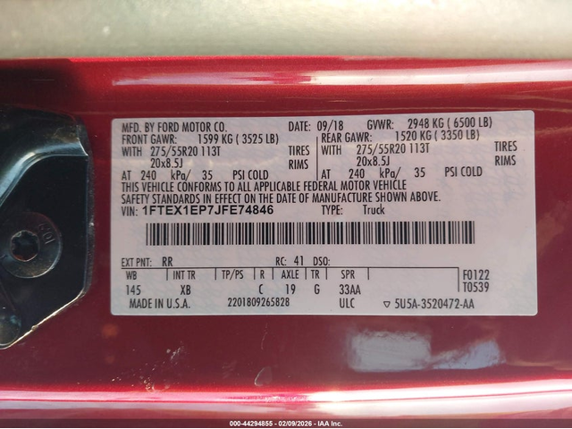 Ford F-150 2.7L V-6 DI, DOHC, VVT, TURBO, 325HP 4X4 Drive - автомобили, коли, обяви за нови и употребявани 8