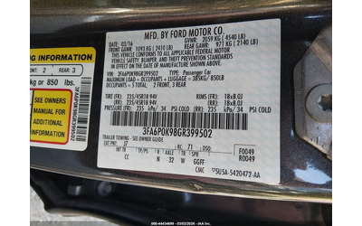 Ford Fusion 2.0L I-4 DI, DOHC, VVT, TURBO, 231HP Front Wheel Drive - автомобили, коли, обяви за нови и употребявани 8