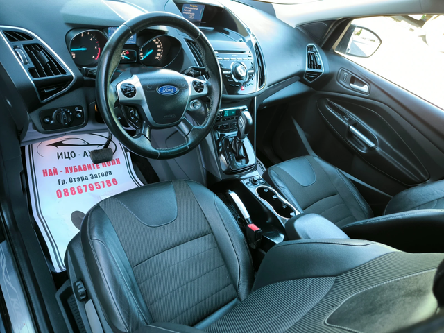 Ford Kuga 2, 0-150k.c.4Х4, ABTOMAT, HABИ, КАМЕРА, КОЖА - автомобили, коли, обяви за нови и употребявани 8