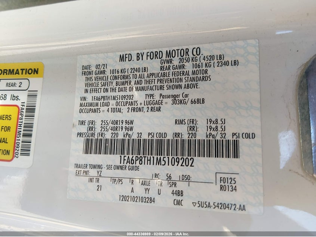 Ford Mustang 2.3L I-4 DI, DOHC, VVT, TURBO, 310HP Rear Wheel Drive - автомобили, коли, обяви за нови и употребявани 8