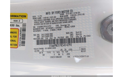 Ford Mustang 5.0L V-8 DI, DOHC, VVT, 480HP Rear Wheel Drive - автомобили, коли, обяви за нови и употребявани 8