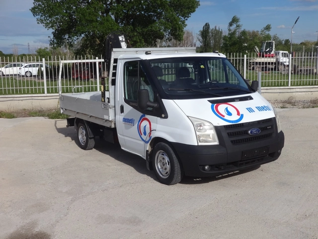 Ford Transit БОРДОВИ C KРАН#025# 1.75t/1.3m - автомобили, коли, обяви за нови и употребявани 1
