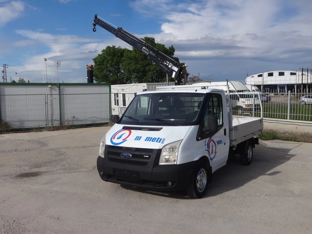 Ford Transit БОРДОВИ C KРАН#025# 1.75t/1.3m - автомобили, коли, обяви за нови и употребявани 5