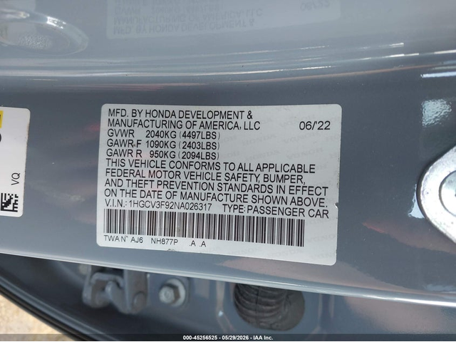 Honda Accord 2.0L I-4 DOHC, VVT, 143HP Front Wheel Drive - автомобили, коли, обяви за нови и употребявани 8