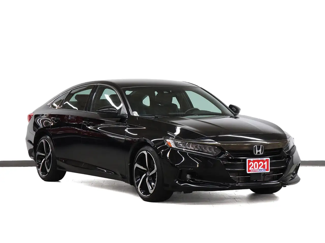 Honda Accord SPORT | Sunroof | Leather | BSM | CarPlay Front Wheel Drive - автомобили, коли, обяви за нови и употребявани 0