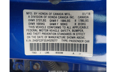 Honda Civic 2.0L I-4 DOHC, VVT, 158HP Front Wheel Drive - автомобили, коли, обяви за нови и употребявани 8