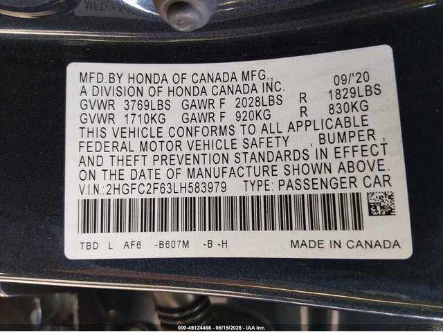 Honda Civic 2.0L I-4 DOHC, VVT, 158HP Front Wheel Drive - автомобили, коли, обяви за нови и употребявани 8