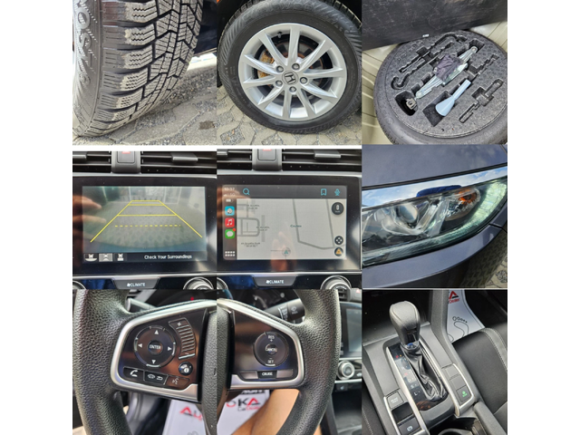 Honda Civic 2.0i-160kc= АВТОМАТ= 166.000км= CAR PLAY= КАМЕРА - автомобили, коли, обяви за нови и употребявани 16