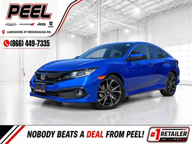 Honda Civic Sport Sedan | Sunroof | SafetyTech | CarPlay | FWD Front Wheel Drive - автомобили, коли, обяви за нови и употребявани 0