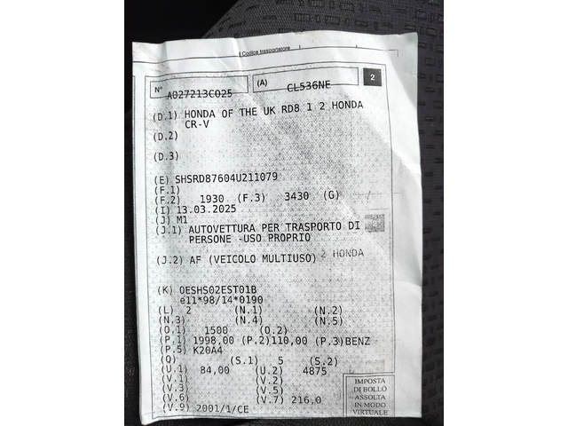 Honda Cr-v 2, 0i UNIKAT!!!! - автомобили, коли, обяви за нови и употребявани 15