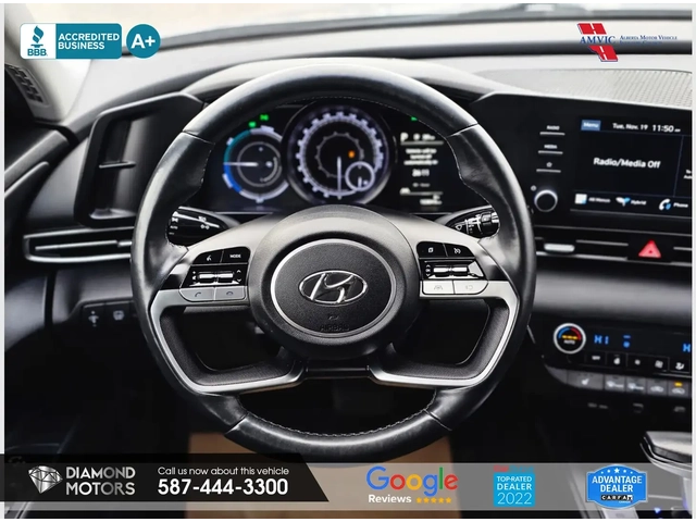 Hyundai Elantra Blue Hybrid Grey - автомобили, коли, обяви за нови и употребявани 14