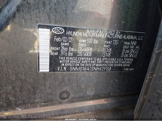 Hyundai Santa fe 2.5L I-4 DI, DOHC, VVT, 191HP Front Wheel Drive - автомобили, коли, обяви за нови и употребявани 8