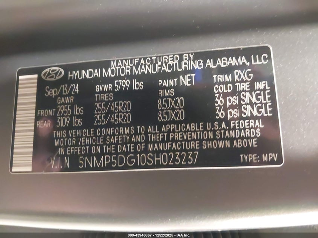 Hyundai SANTA FE HYBRID 1.6L I-4 DI, DOHC, VVT, TURBO, 178HP All Wheel Drive - автомобили, коли, обяви за нови и употребявани 8