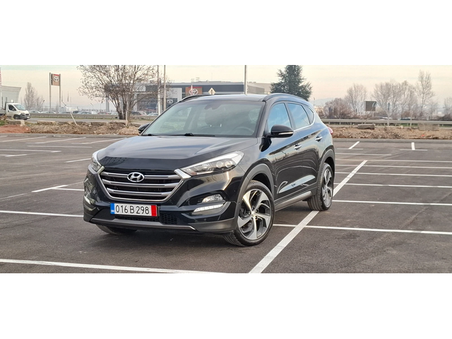 Hyundai Tucson 1.6 Turbo 177кс Automat 4x4 Vertex Led Panorama - автомобили, коли, обяви за нови и употребявани 0
