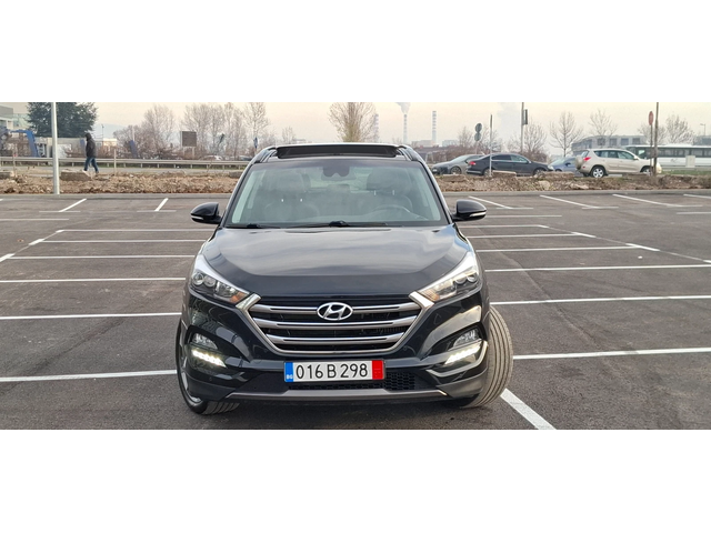 Hyundai Tucson 1.6 Turbo 177кс Automat 4x4 Vertex Led Panorama - автомобили, коли, обяви за нови и употребявани 1