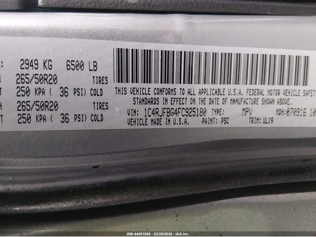 Jeep Grand cherokee 3.6L V-6 DOHC, VVT, 290HP 4X4 Drive - автомобили, коли, обяви за нови и употребявани 8