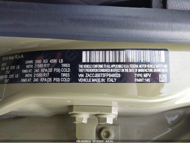 Jeep Renegade 2.4L I-4 VVT, 180HP 4X4 Drive - автомобили, коли, обяви за нови и употребявани 8