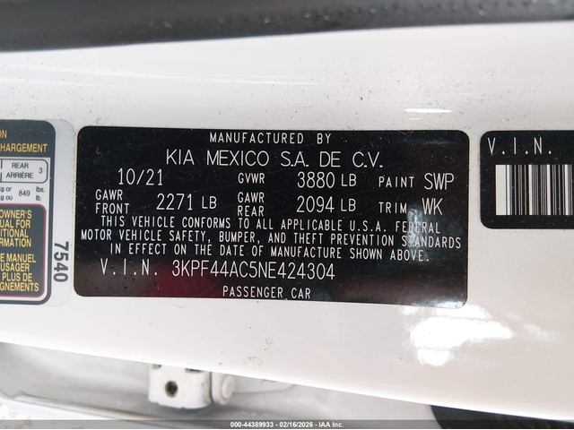 Kia Forte 1.6L I-4 DI, DOHC, VVT, TURBO, 201HP Front Wheel Drive - автомобили, коли, обяви за нови и употребявани 8