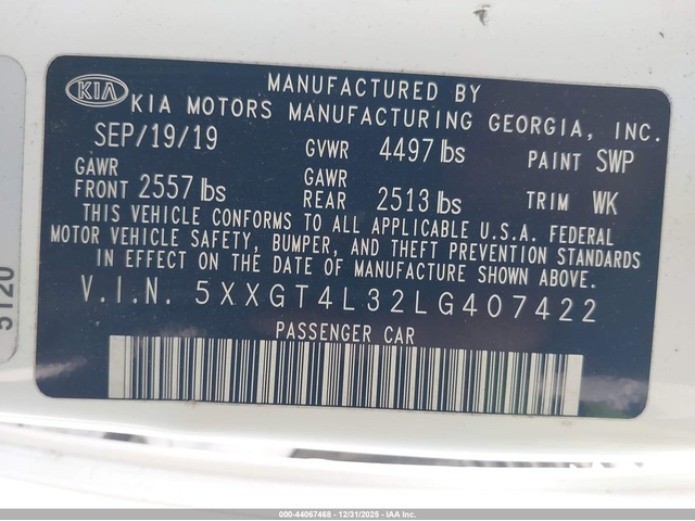 Kia Optima 2.4L I-4 DI, DOHC, VVT, 185HP Front Wheel Drive - автомобили, коли, обяви за нови и употребявани 8