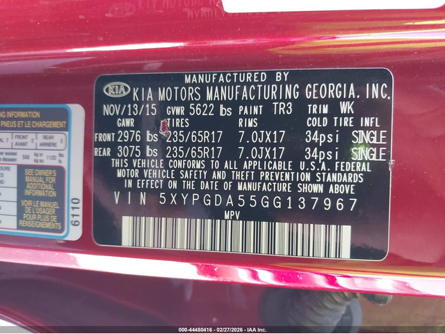 Kia Sorento 3.3L V-6 DI, DOHC, VVT, 290HP All Wheel Drive - автомобили, коли, обяви за нови и употребявани 8